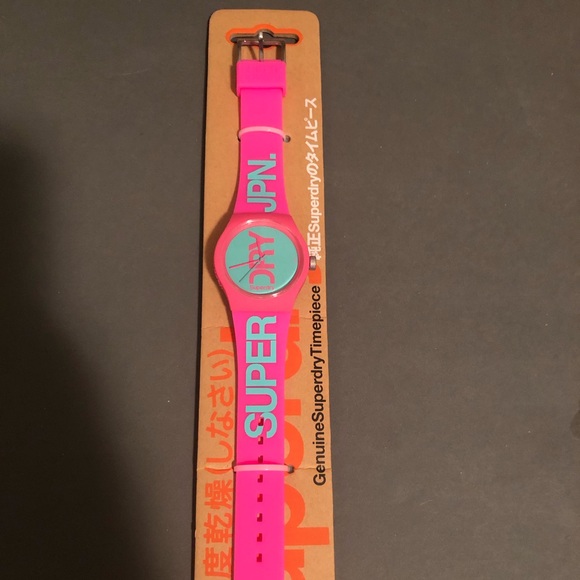 Superdry silicone retro watch